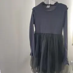 グレー　ニットワンピース