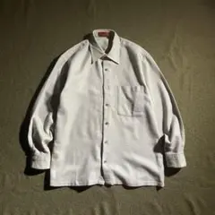 70s-80s Vintage LECENT ヘリンボーン　ボックスシャツ　M
