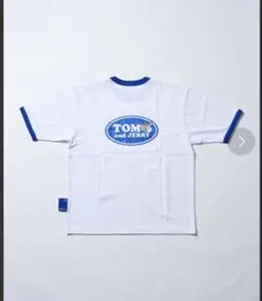 TOM and JERRY ロゴ リンガーtシャツ