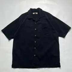 90s オールドトミーバハマTommy Bahamaシルク開襟シャツヘリンボーン