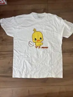 チキンラーメン ひよこちゃん Tシャツ ホワイト Lサイズ