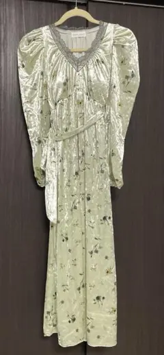 スナイデルホーム ベロア 花柄 ワンピース ルームウェア