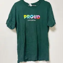 希少❣️ スターバックス Ｔシャツ クルーネック 半袖 総柄 Ｌ 緑 カジュアルのサムネイル