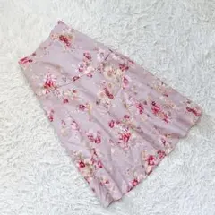 新品 《トッコクローゼットリュクス》 (M) フラワープリントフレアスカートのサムネイル