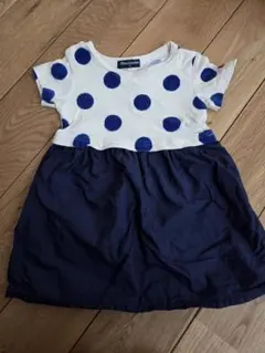 ムージョンジョン　水玉　ドット　ワンピース　90サイズ