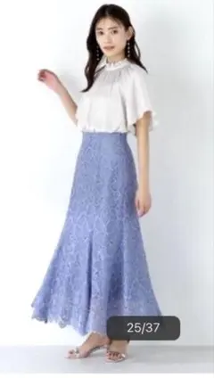 フラワーレースマーメイドスカート