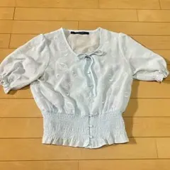 アンジェラス　ブラウス　貝殻　シェル刺繍のサムネイル