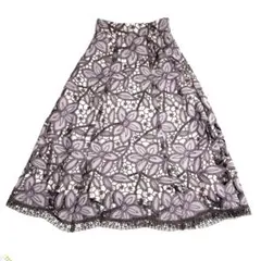 プロポーションボディドレッシング 花柄 カットワーク ロングスカート サイズ1のサムネイル