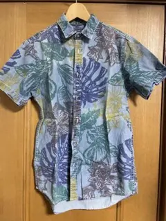 TOPMAN 花柄 半袖シャツ デニムのサムネイル
