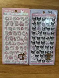 正規品　ボンボンドロップシール　ミニ　キティ　クロミ