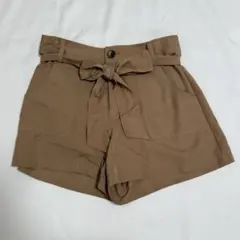 RopePicnic ロペピクニック ブラウン ショート パンツ 38 リボン