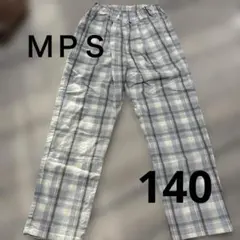 MPS チェック柄 ロングパンツ 140シェフパンツ