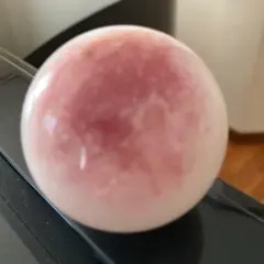 aさま専用トルマリンインクォーツ　スフィア　天然石置物　D128
