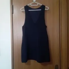 GU Vネック ノースリーブ ワンピース 150