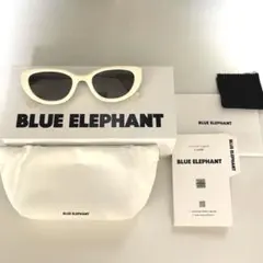 BLUE ELEPHANT ホワイト キャットアイサングラス