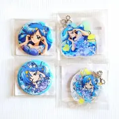 4個セット‼️ ぴちぴちピッチ 波音 まるくじ 缶バッジ アクリルキーホルダー