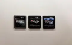 動作確認済 ポケットモンスターダイヤモンド・ブラック・ブラック2 DSカセット