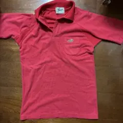 ラコステ風 Crocodile ポロシャツ レッド Mサイズのサムネイル