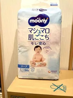 【新品未使用】moony マシュマロ肌ごこち Lサイズ 54枚入×4パック