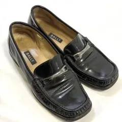 BALLY ローファー ブラック ゴールド金具 35 - メルカリ
