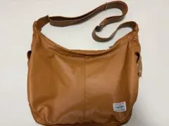 PORTER キャメルショルダーバッグ