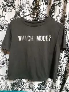 黒 半袖Tシャツ WHICH MODE?