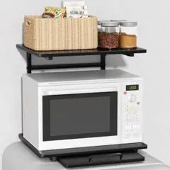 ❤️新品❤️冷蔵庫上ラック スライド棚付き キッチン 収納ラック 食器棚