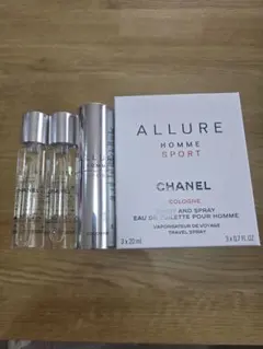 CHANEL　アリュールオムスポーツ　コローニュ　トラベルスプレー　20ml×3