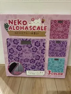 NEKO アロハ体重計★猫★ねこ★ハイビスカス★スケールのサムネイル