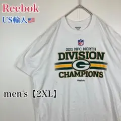 ●T801【US輸入】リーボック NFL 半袖 Tシャツ ホワイト系【2XL】