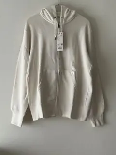 UNIQLO ユニクロ スウェット フルジップパーカ ホワイト L