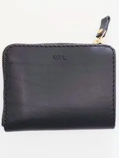 レザー　本革　L字ファスナーウォレット　マルゴー　黒　ハンドメイド