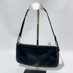 コーチ COACH アクセサリーポーチ ブラック レザー 8314 - メルカリ
