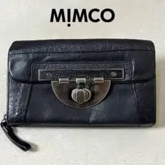 美品タグ付き MIMCO ミムコ レザー ターンロック 大容量 長財布 