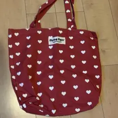 フライングタイガー/トートバッグ/赤ハート/バッグのサムネイル
