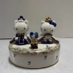 希少 2000年製 ハローキティ ダニエル 雛人形 オルゴール 陶器製 サンリオ