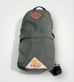 KELTY ケルティー ナイロンワンショルダーバッグ カーキ 美品