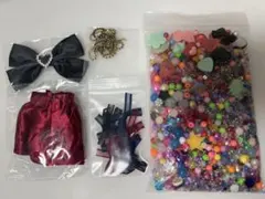 ビーズ デコパーツ リボン チェーン等