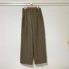 GU ブラッシュドジャージーワイドパンツ　Mサイズ　ブラウン