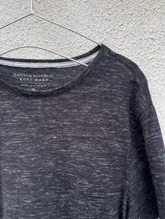 BANANA REPUBLIC SOFT WASH 無地 Tシャツ 杢チャコールのサムネイル