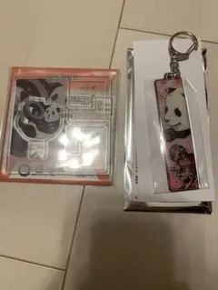 呪術廻戦展 メタルキーホルダー アクリルXフィギュア パンダ