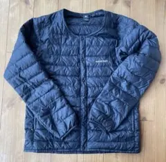 モンベル　スペリオダウンラウンドネックジャケット　ブラック　S 収納袋付