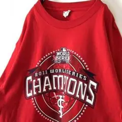 アルスタイル チャンピオンズ ワールドシリーズ Tシャツ L レッド 赤 古着