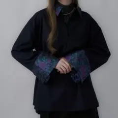 【HARE】イソザイスキッパーシャツ 袖 襟 柄 花柄 長袖のサムネイル
