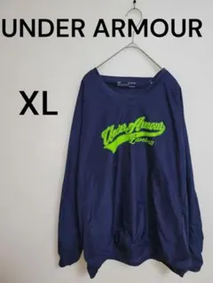 UNDER ARMOUR ナイロンプルオーバージャケット XL ネイビー
