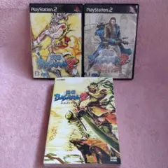 【送料込】PS2攻略本「戦国BASARA2 公式ガイドブック」とゲームソフト２作