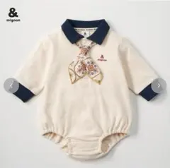 &mignon ロンパース ポロシャツ風