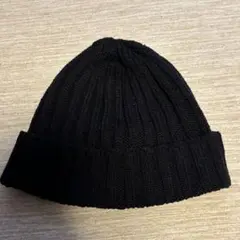 【未使用 美品】黒ニット帽・ビーニー