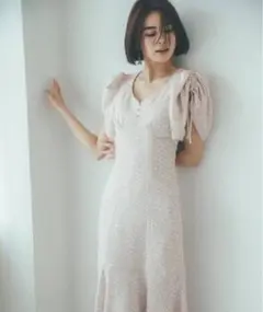 snidel Sustainable バリエプリントワンピース