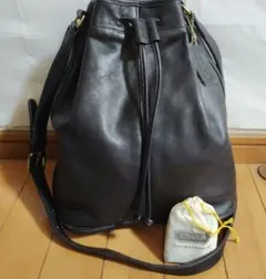 ☆希少☆オールドCOACH ショルダーバッグ 巾着 ◎麻袋入のケアカード付
